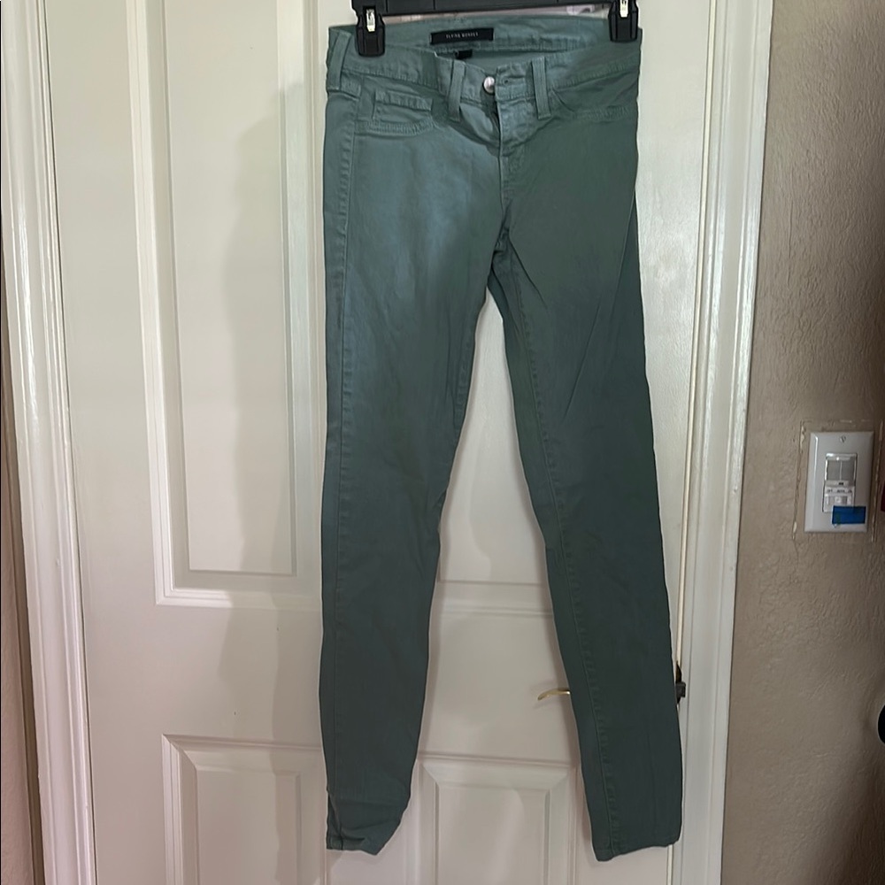 Green Slim Fit Pants
